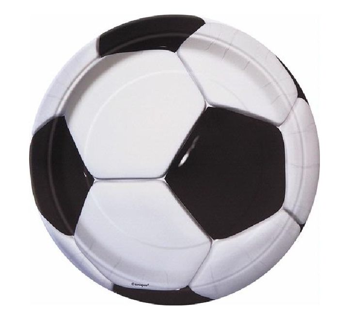 Football Plates 8ct