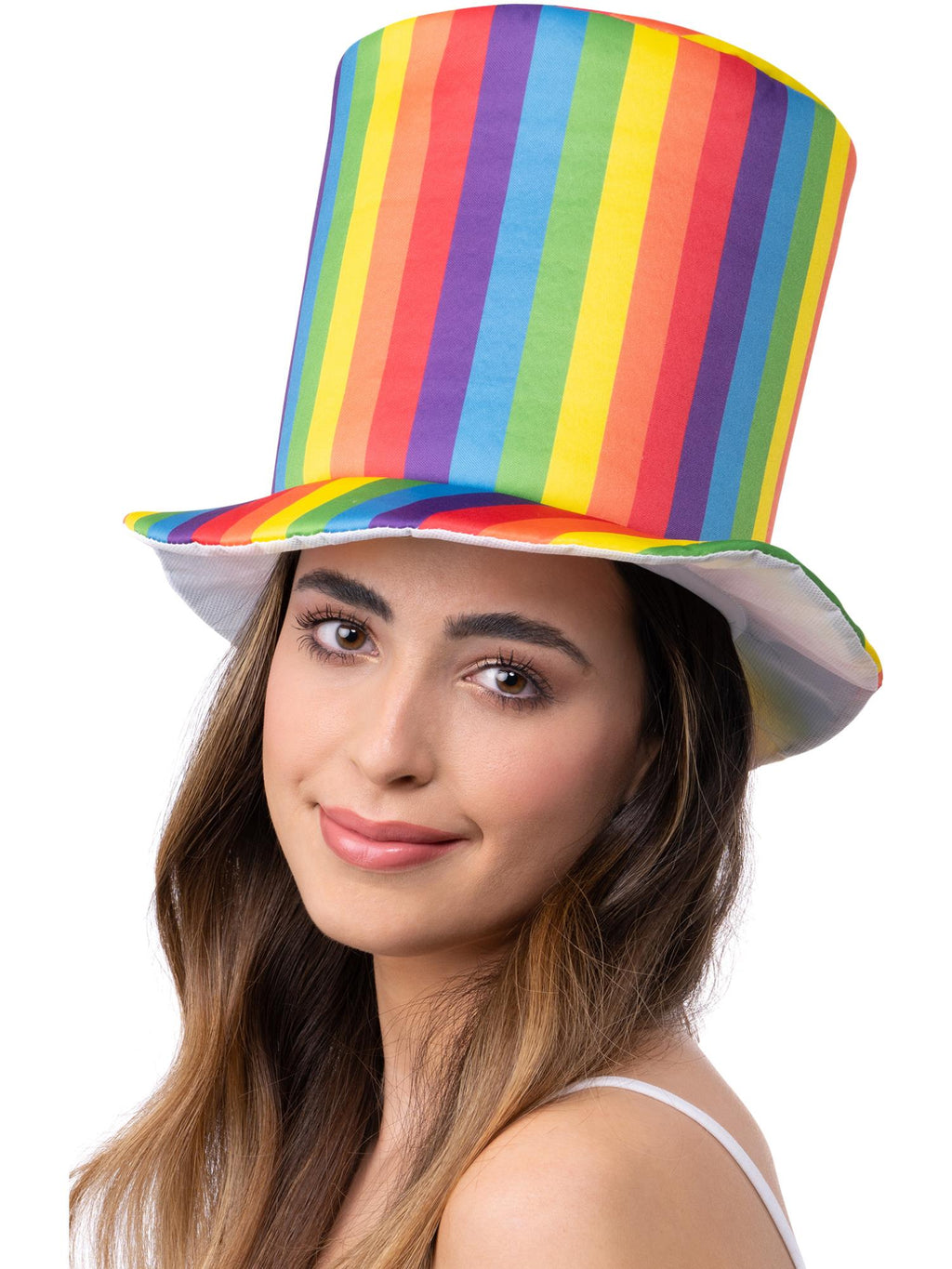 Pride Rainbow Stripe Top Hat