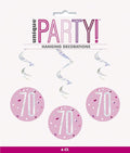 Pink Hanging 70 Swirls