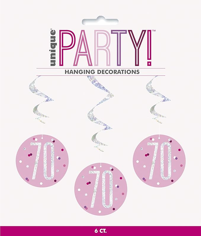 Pink Hanging 70 Swirls