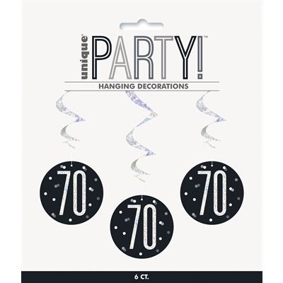 Black Hanging 70 Swirls