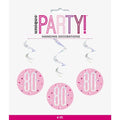 Pink Hanging 80 Swirls