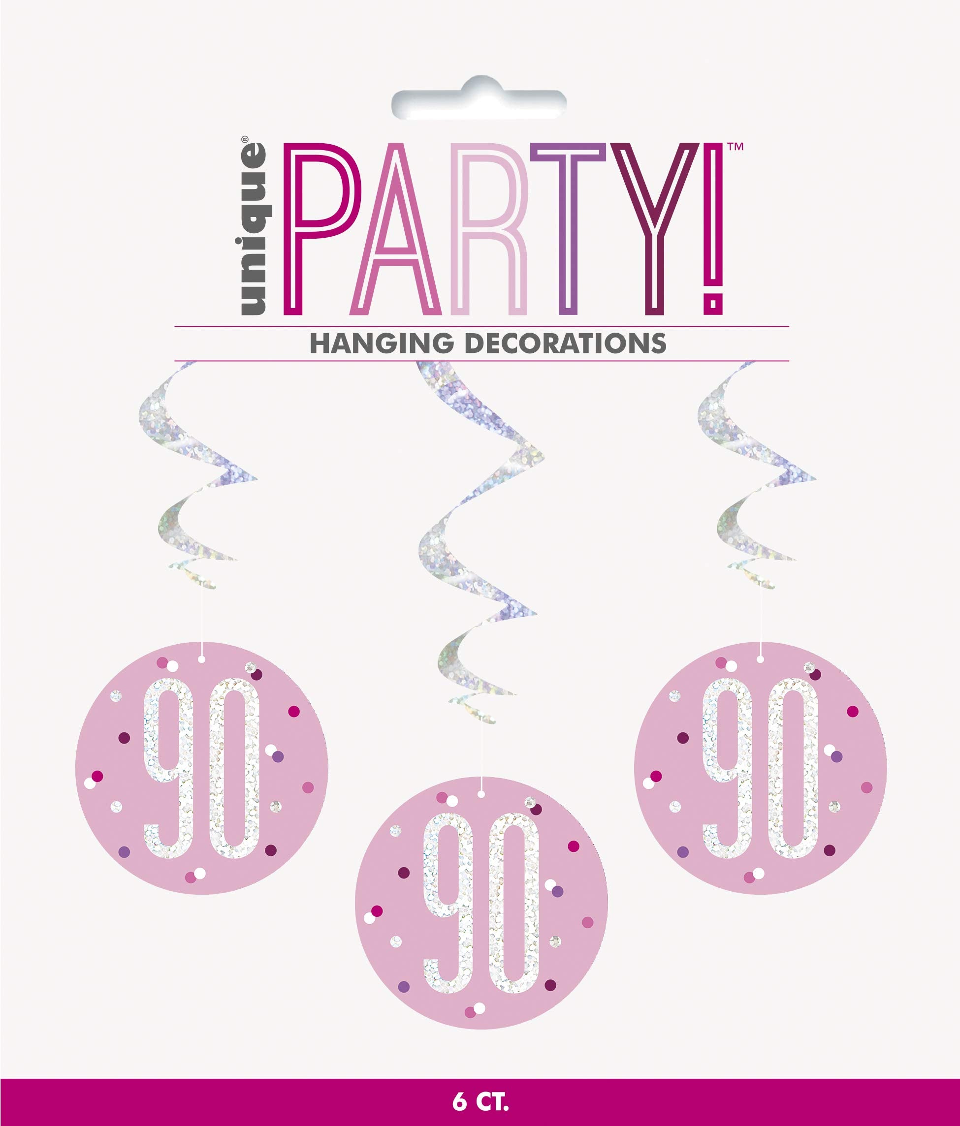Pink Hanging 90 Swirls