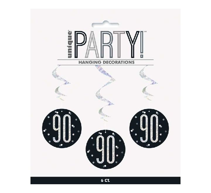 Black Hanging 90 Swirls