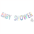 Baby Shower iridescent Banner