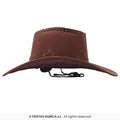 Brown Stitched Cowboy Hat