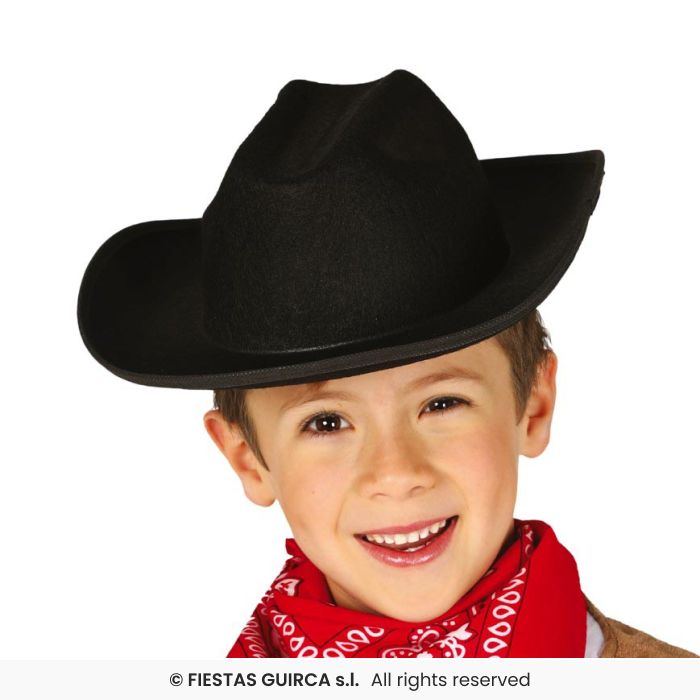 Black Cowboy Hat Childs