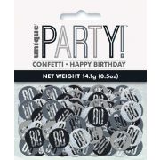 Glitz Black 80 Confetti