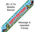 Dinosaur Bday Banner 9ft
