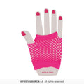 Fushia Neon Mesh Gloves 11cm