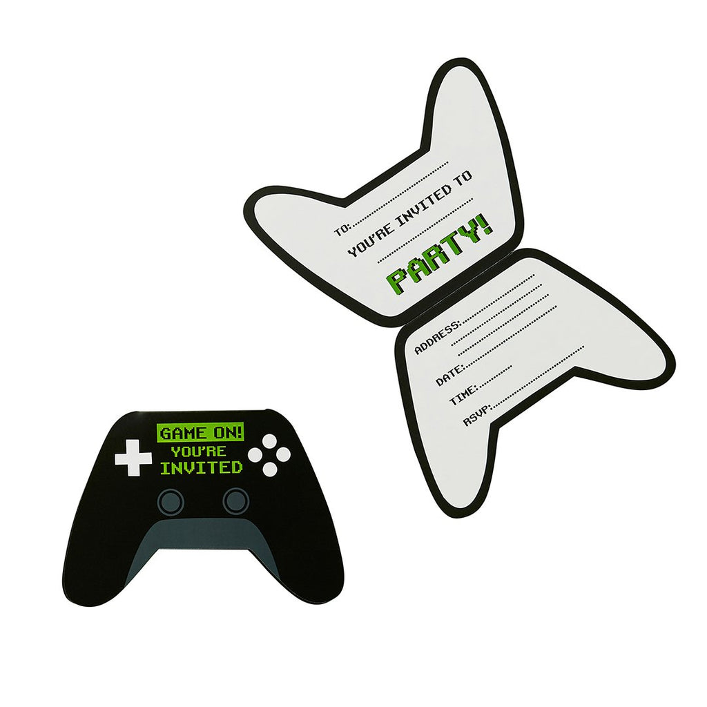 Game Controller Party Invitations 10pk