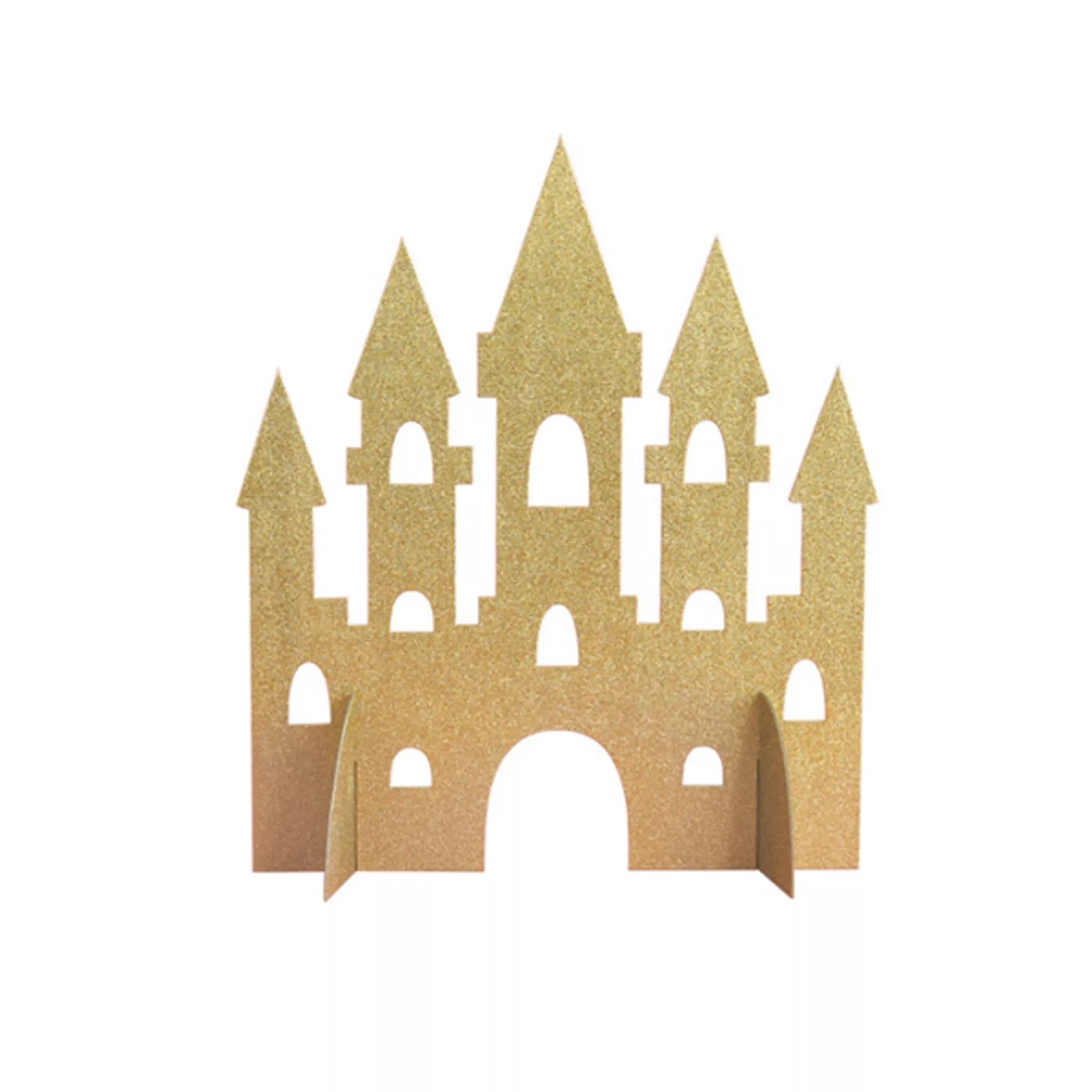 Glitter Gold Castle Table Centrepiece
