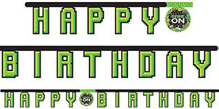 Happy Birthday Game On Jointed Banner