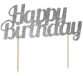 Happy Birthday Glitter Cake Topper