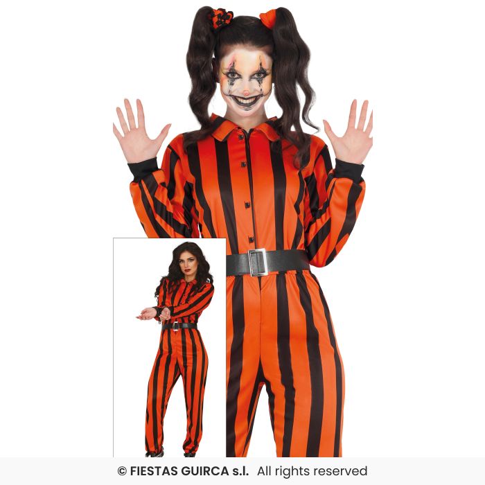 Harlequin Prisoner Female Costume