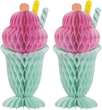 Honeycomb Ice Cream Table Decoration
