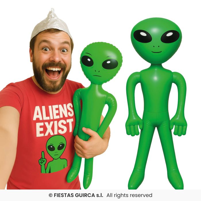 Inflatable Green Alien
