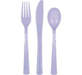Lavender Plastic Cutlery 18ct