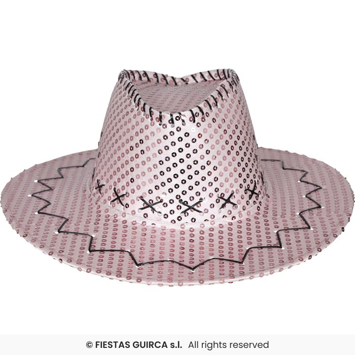 Pink Sequins Cowboy Hat