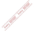 9ft Confetti Rose Gold Happy Birthday Banner