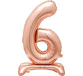Rose Gold 30" Stand Alone Number 6