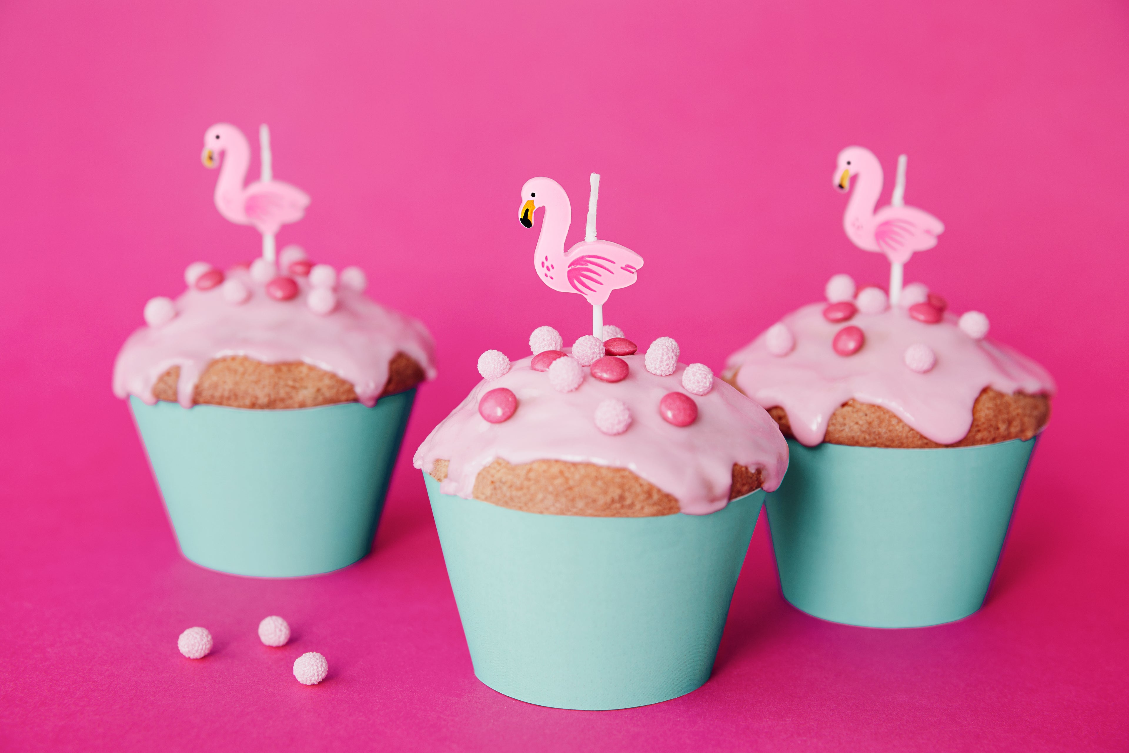Flamingo Candle Set of 5
