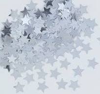 Star Confetti - Silver