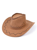 Cowboy Hat Stitched Brown