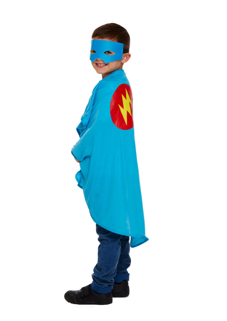 Childs Superhero Costume Set Blue