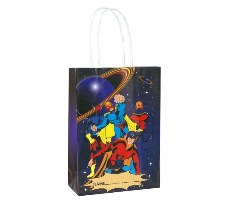 Superhero Paper Party Bag With Handles