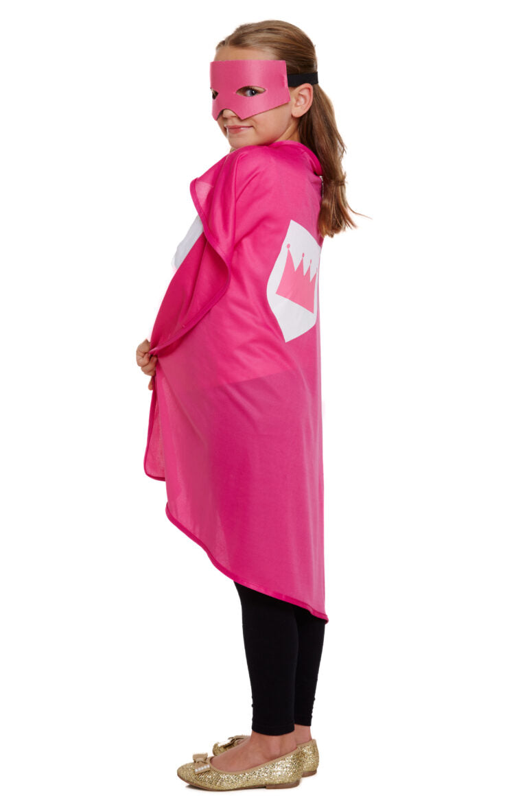 Childs Superhero Costume Set Pink
