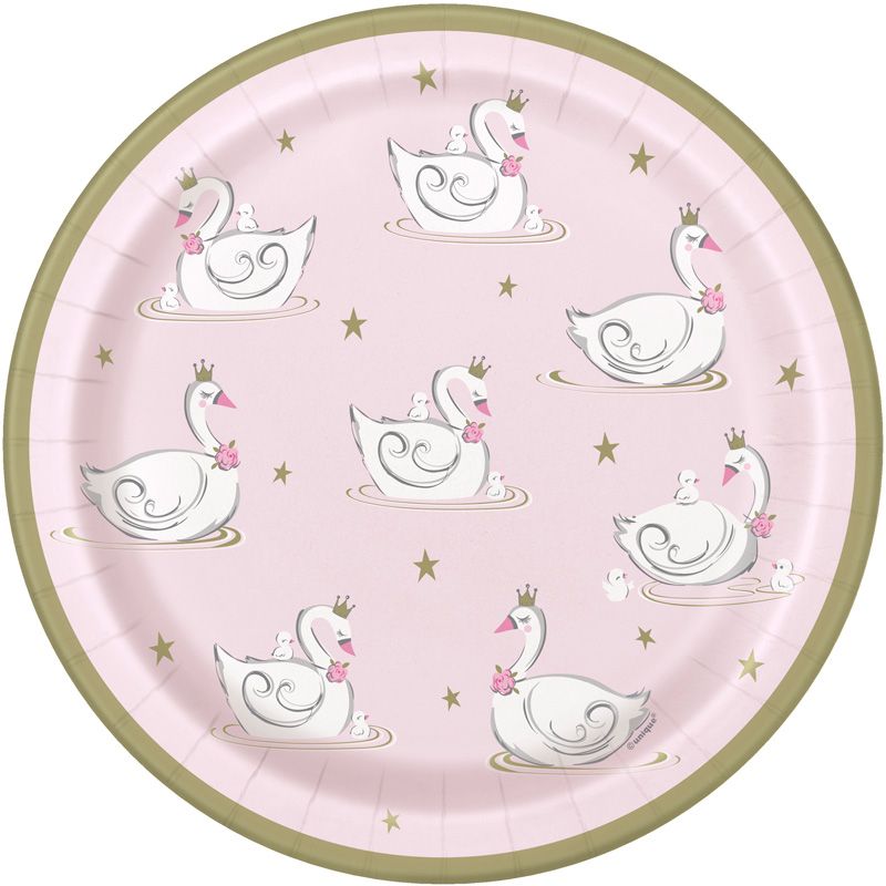 Swan Paper Plates
