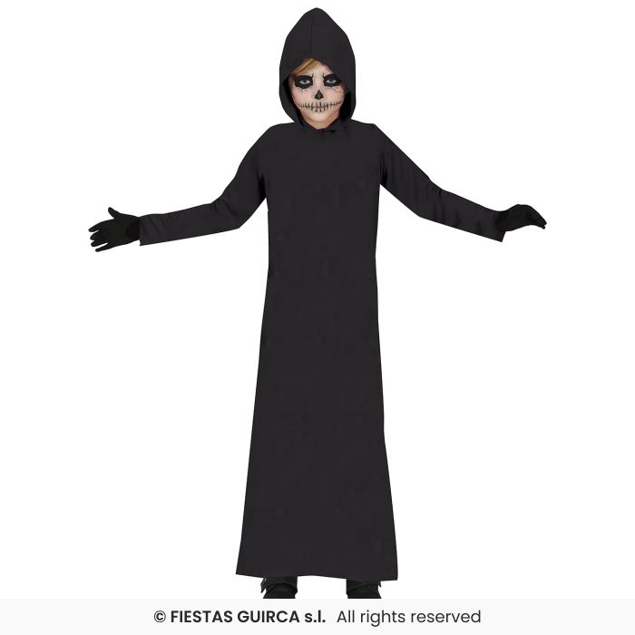 Black Tunic With Hood - Kids