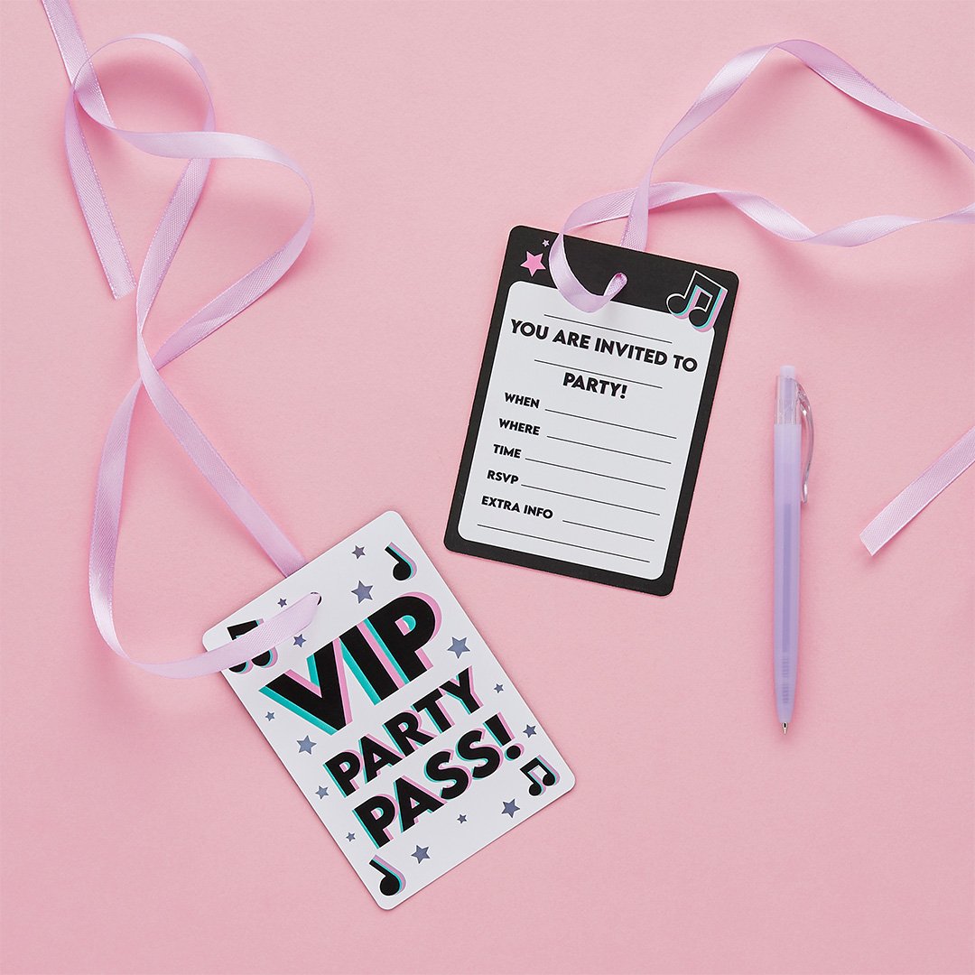 VIP Pass Party Invitations