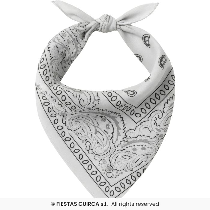 White Cowboy Bandana