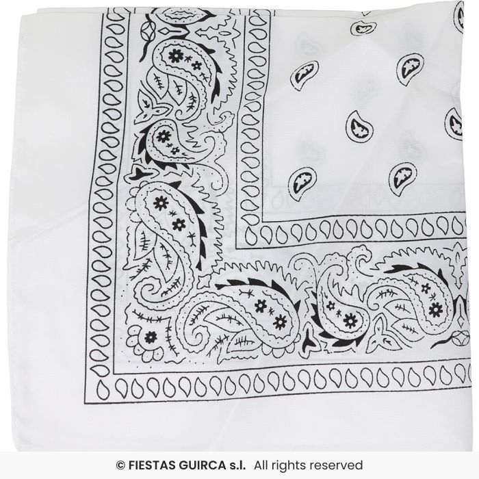White Cowboy Bandana