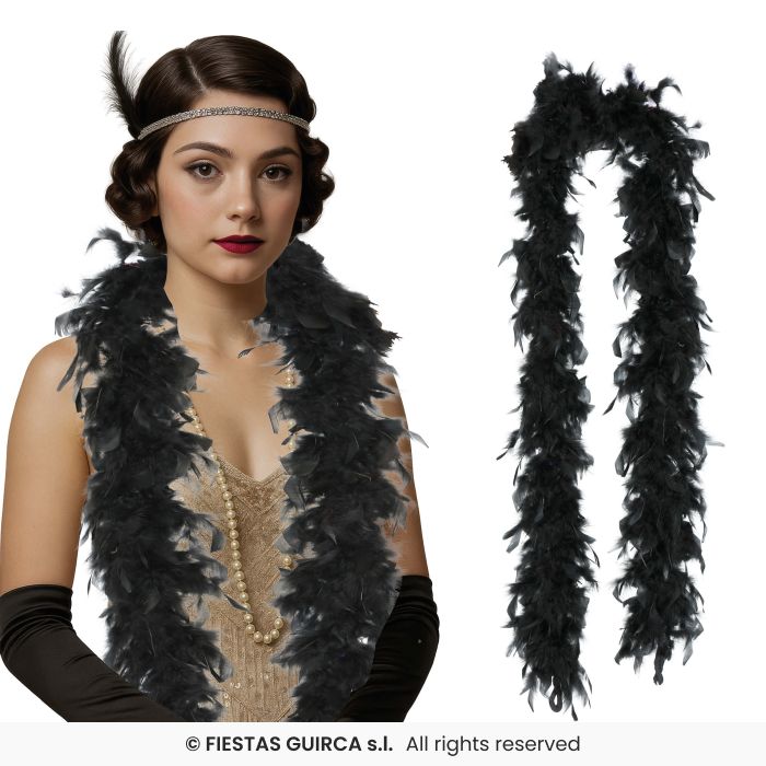Black Feather Boa