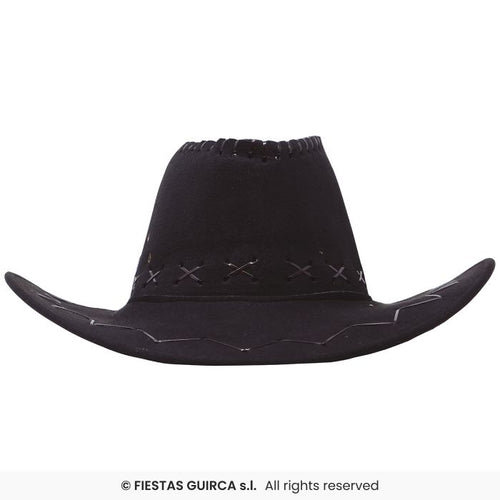 Black Stitched Cowboy Hat