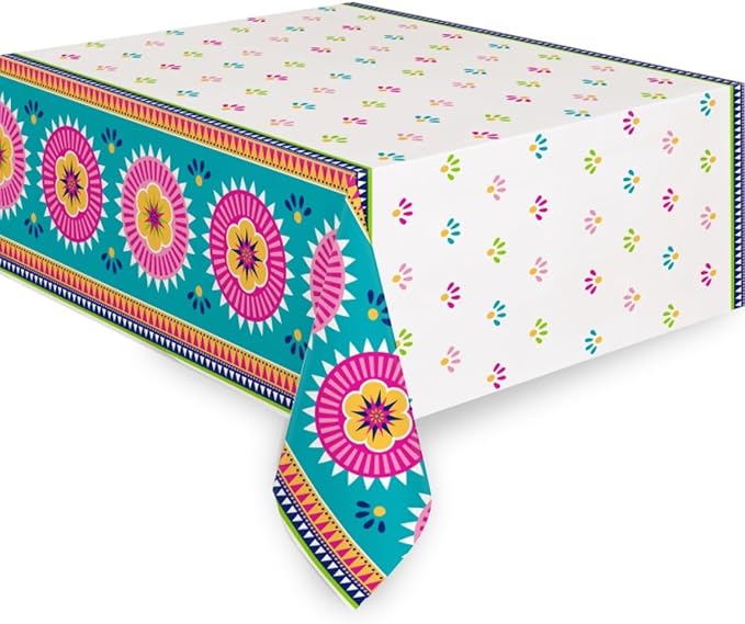 Boho Fiesta Plastic Tablecover