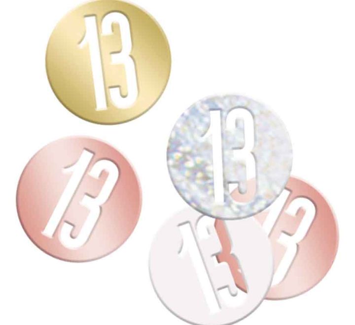 Glitz Rose Gold 13 Confetti