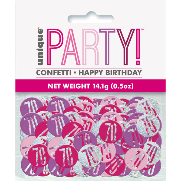 Glitz Pink 70 Confetti