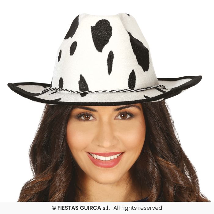 Cow Print Cowboy Hat