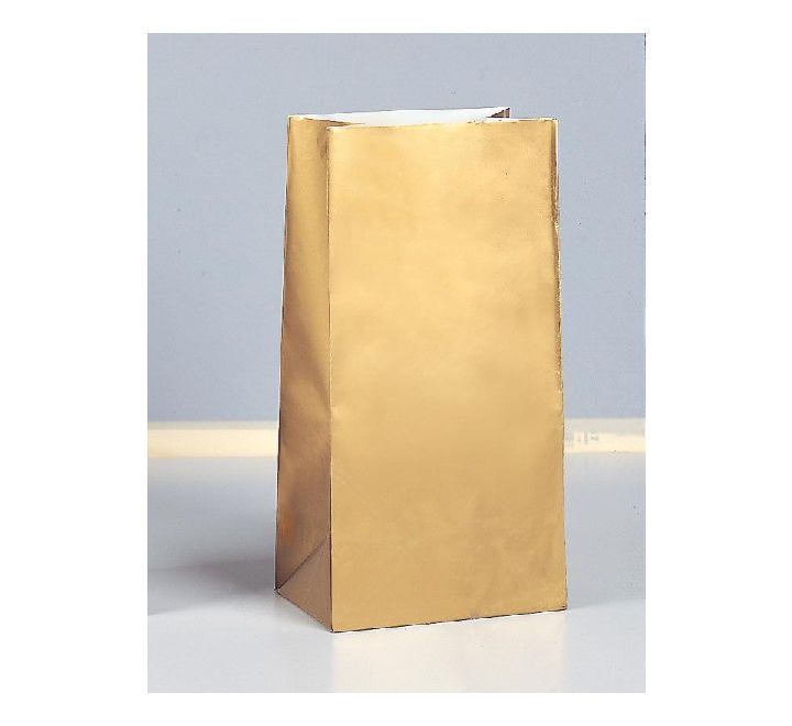 Gold Paper Bags 10ct