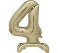 Gold 30" stand alone foil balloon number