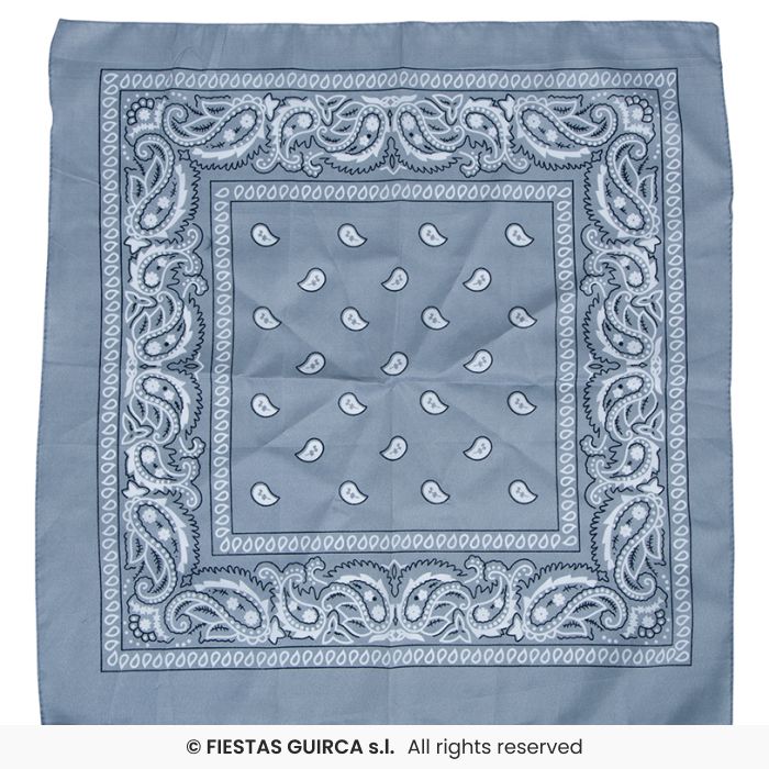 Grey Cowboy Bandana