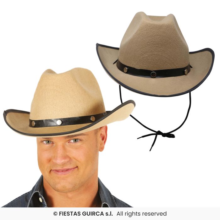 Light Brown Felt Cowboy Hat