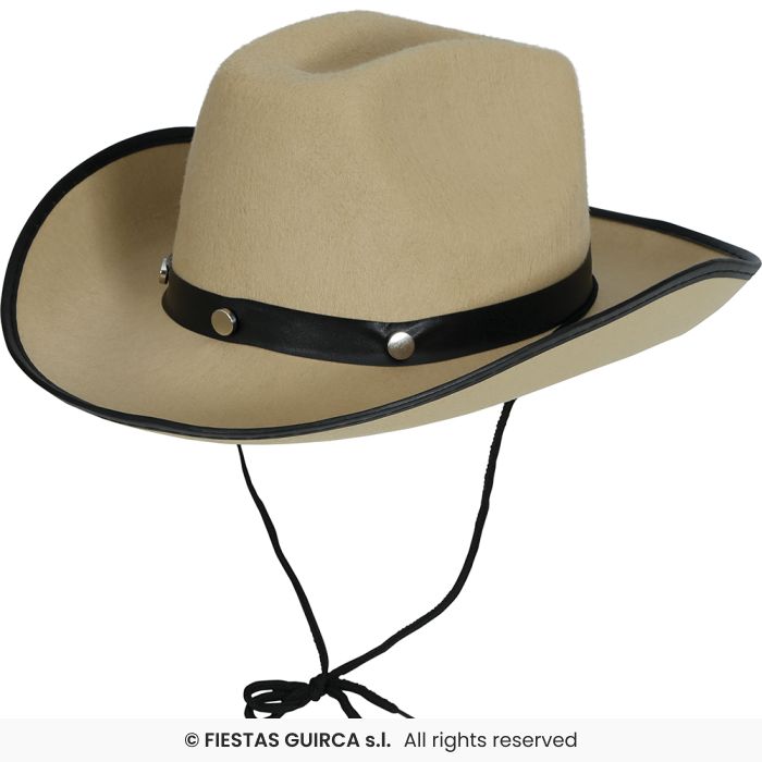 Light Brown Felt Cowboy Hat