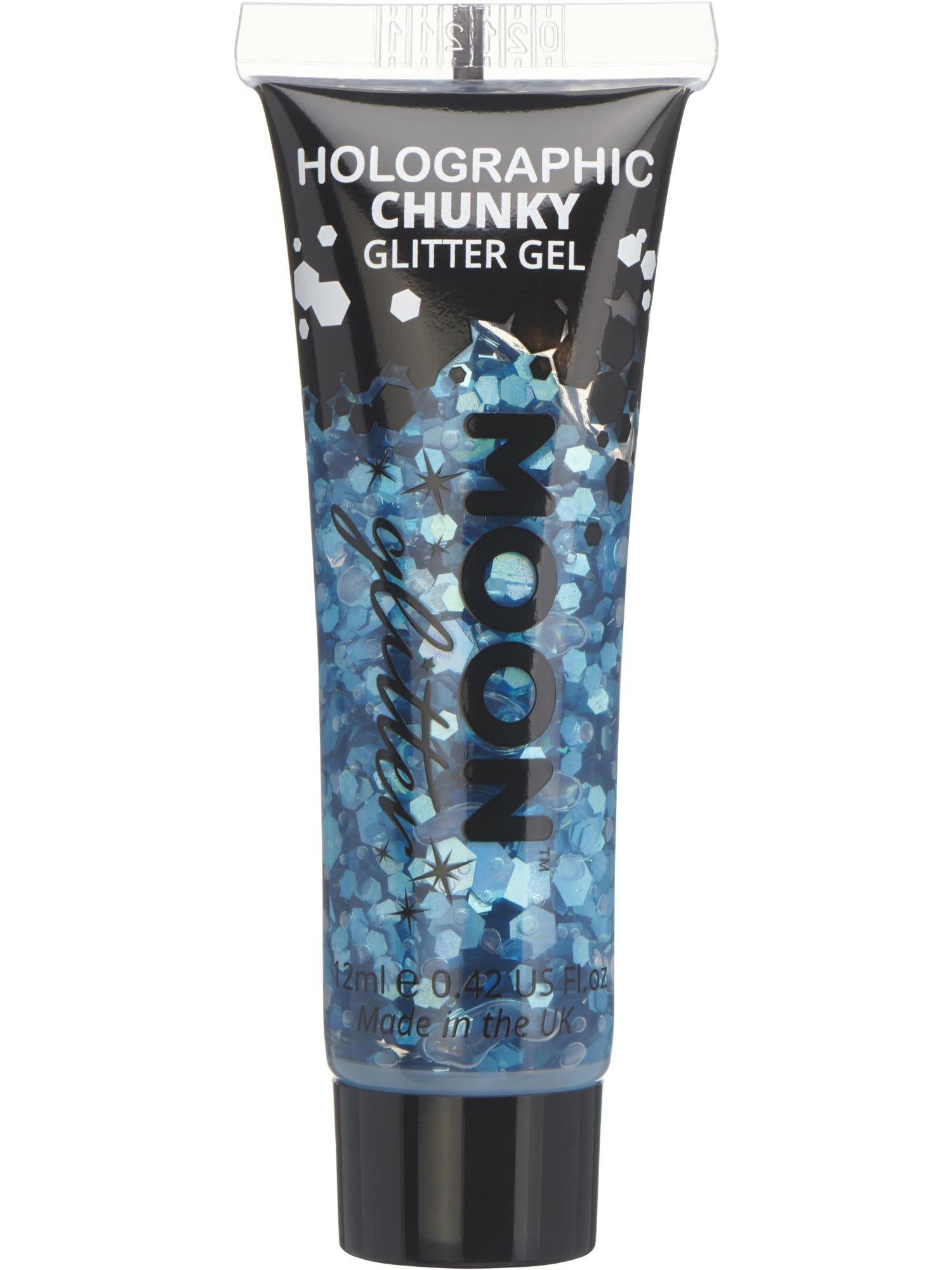 Iridescent Chunky Glitter Gel 12ml - Blue