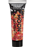 Iridescent Chunky Glitter Gel 12ml - Cherry