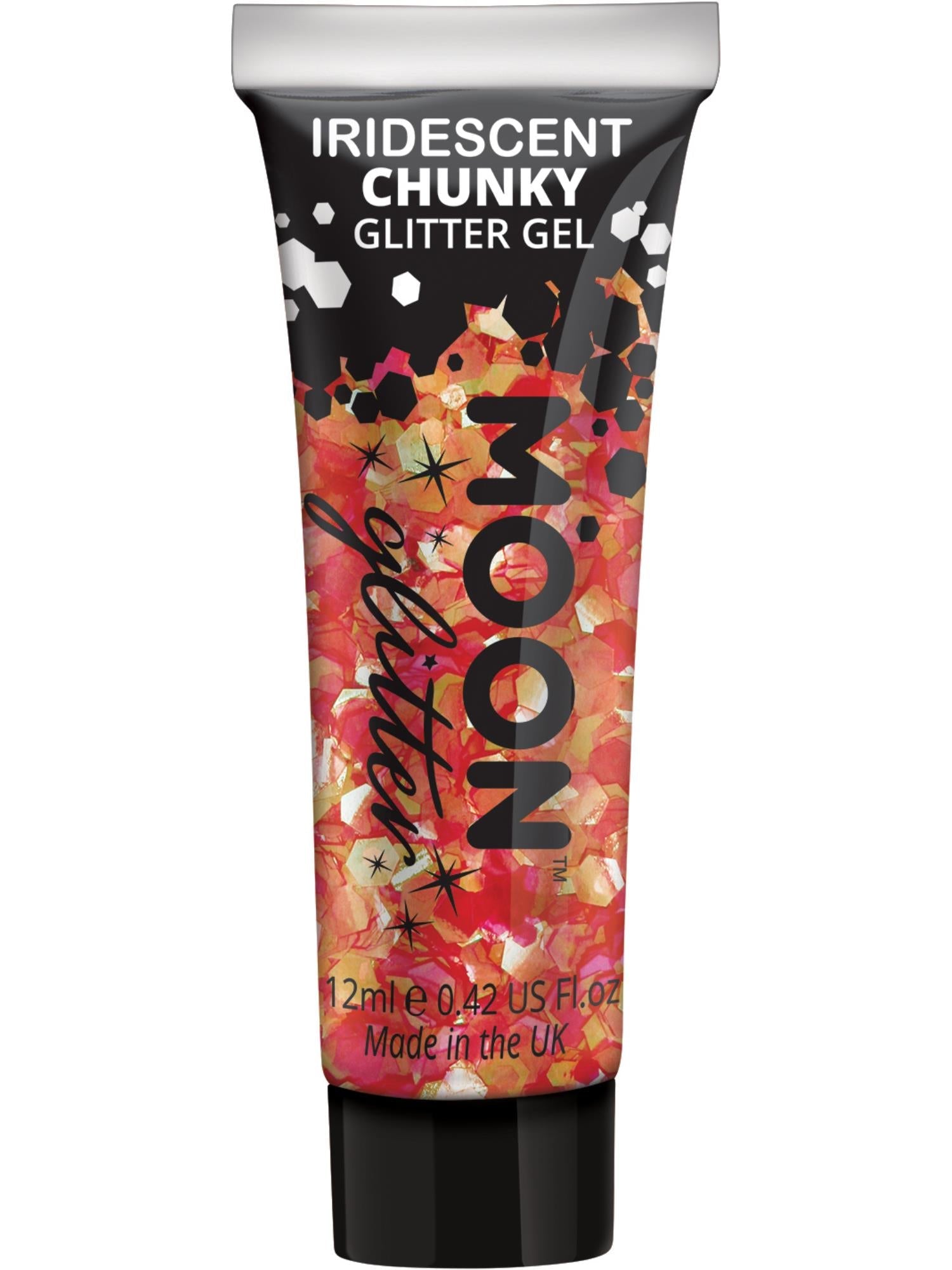 Iridescent Chunky Glitter Gel 12ml - Cherry